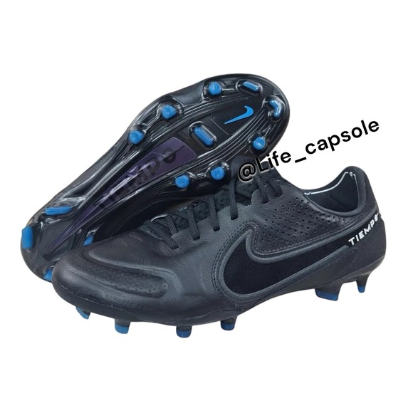 Size 6.5 Nike Tiempo Legend 9 Elite FG Black Soccer Cleats‎ CZ8482-001 Men's NEW